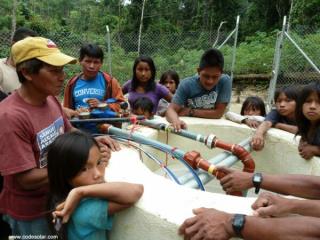 Agua potable con Ozono en Roldos Parroquia Curaray Pastaza